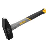 Молоток слесарный, 1000 г, кованый, фибергласовая рукоятка c TPR покрытием Denzel по ценам производителя в Москве с доставкой по всей России