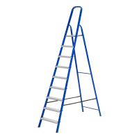 Стремянка, 9 ступеней, стальной профиль, алюминиевые ступени Сибртех