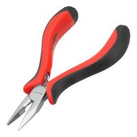 Длинногубцы прямые Mini, 130 мм, никелированные, авторазжим, двухкомпонентные рукоятки Matrix по ценам производителя в Москве с доставкой по всей России