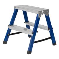 Стремянка двусторонняя 2 ступени, стальная, Сибртех по ценам производителя в Москве с доставкой по всей России