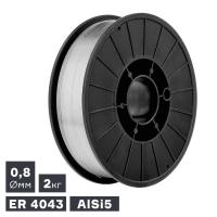 Проволока сварочная MIG, алюминий ER 4043 (AlSi5), Ø 0,8 мм, 2 кг по ценам производителя в Москве с доставкой по всей России