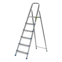 Стремянка, 6 ступеней, стальная, оцинкованная Сибртех