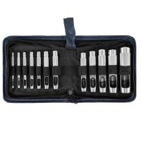 Набор пробойников для кожи 3 4 5 6 7 8 9 10 12 14 16 19 мм, 12 шт, чехол Сибртех по ценам производителя в Москве с доставкой по всей России