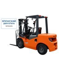 Бензиновый погрузчик CPQD30-RC1K2 с японским двигателем, свободным подъемом и боковым смещением вил