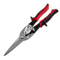 Ножницы по металлу, удлиненные, 290 мм, прямой рез, CrMo, двухкомпонентные обрезиненные рукоятки, PRO Matrix по ценам производителя в Москве с доставкой по всей России