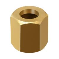 Гайка накидная М12х1,25, латунь по ценам производителя в Москве с доставкой по всей России