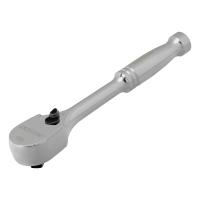 Ключ-трещотка 1/4", CrV, 120 зубьев, цельнометаллический, хром Gross по ценам производителя в Москве с доставкой по всей России