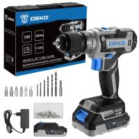 Аккумуляторная дрель-шуруповерт DEKO DKCD20-Li SET1, 2x3.0Ач по ценам производителя в Москве с доставкой по всей России