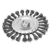 Щетка для УШМ 125 мм, М14, плоская, крученая проволока 0.8 мм Matrix по ценам производителя в Москве с доставкой по всей России