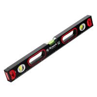 Уровень алюминиевый, усиленный, фрезерованный, 3 глазка, двухкомпонентные рукоятки, 600 мм Matrix купить в Москве с доставкой по всей России | ProtosMarket.ru