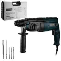 Перфоратор сетевой Zitrek ZKH800 в кейсе, с набором из 5 буров, 800 Вт