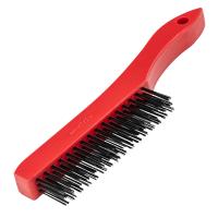 Щетка зачистная трехрядная, закаленная прямая проволока с пластиковой ручкой Matrix по ценам производителя в Москве с доставкой по всей России