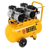 Компрессор безмасляный, малошумный DLS 1500/50, 1500 ВТ, 2x750, 50 л, 260 л/мин Denzel по ценам производителя в Москве с доставкой по всей России