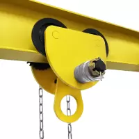 Каретка ручная 500кг 3м тип GCL тележка на двутавр с ручным приводом