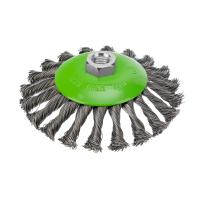 Щетка для УШМ, 125 мм, М14, "тарелка", крученая металлическая проволока Сибртех купить в Москве с доставкой по всей России | ProtosMarket.ru