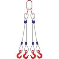 Строп канатный 4СК, с 4 крюками 32Т x 3М