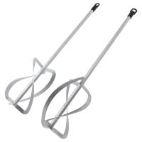 Комплект насадок для строительного миксера, 2шт., 220х560 мм, оцинкованные, хвостовик HEX13 Denzel по ценам производителя в Москве с доставкой по всей России