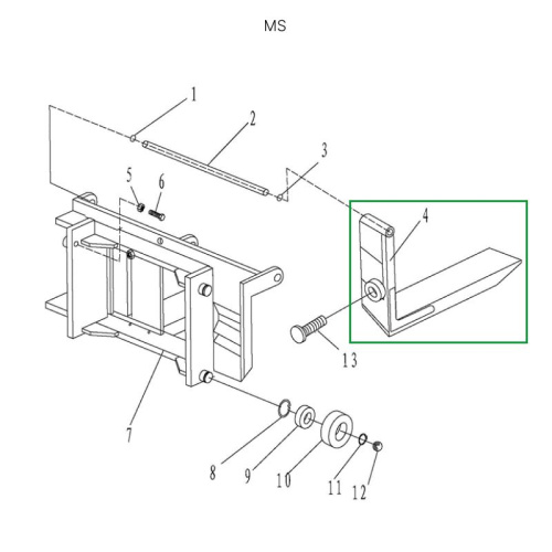 Вила для ручного штабелера для MS1016 по ценам производителя в Москве с доставкой по всей России