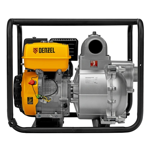 Мотопомпа бензиновая для грязной воды PX-80D, 15 л.с, 3", 1500 л/мин, глубина 8 м , напор 30 м Denzel по ценам производителя в Москве с доставкой по всей России