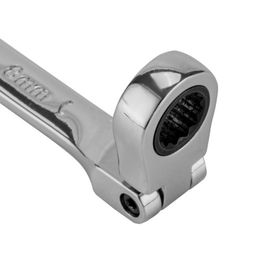 Ключ комбинированный трещоточный, 8 мм, CrV, шарнирный, зеркальный хром Matrix Professional по ценам производителя в Москве с доставкой по всей России