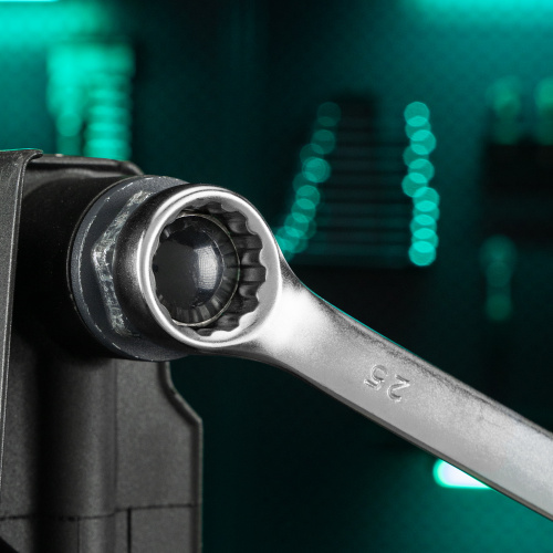 Ключ комбинированный, 25 мм, CrV, матовый хром Stels по ценам производителя в Москве с доставкой по всей России