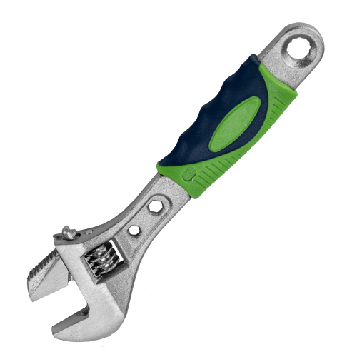 Ключ разводной, 150мм, переставная губка, 2-х комп. рукоятка Сибртех по ценам производителя в Москве с доставкой по всей России