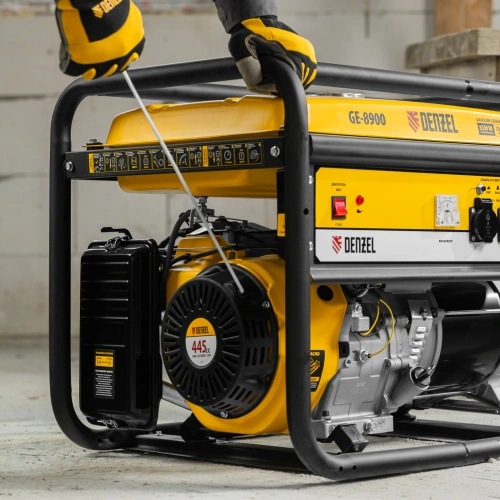 Генератор бензиновый GE 8900, 8.5 кВт, 220 В/50 Гц, 25 л, ручной старт Denzel по ценам производителя в Москве с доставкой по всей России