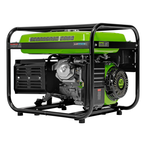 Генератор бензиновый БС-8000Э, 6,6 кВт, 230В, четырехтактный, 25 л, электростартер Сибртех по ценам производителя в Москве с доставкой по всей России