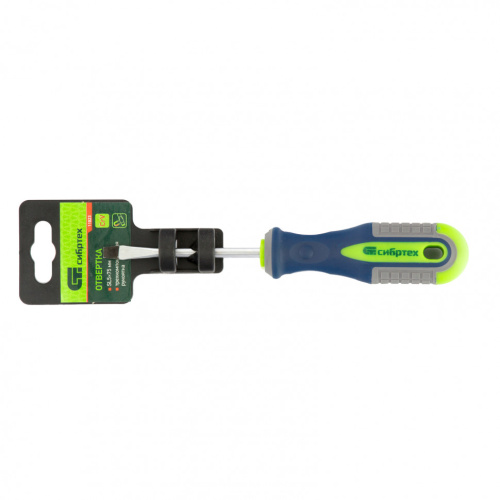Отвертка, SL5 х 75 мм, CrV, трехкомпонентная рукоятка Сибртех по ценам производителя в Москве с доставкой по всей России