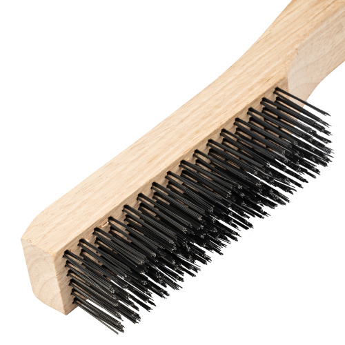 Щетка зачистная шестирядная, закаленная прямая проволока с деревянной ручкой Сибртех по ценам производителя в Москве с доставкой по всей России