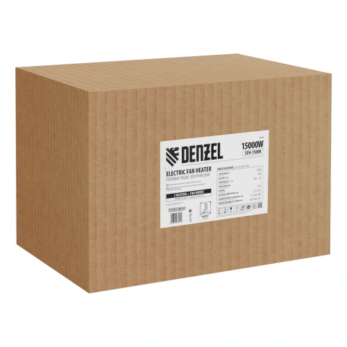 Тепловая пушка SFH-15000, 400 В, 1600 м3/ч, вентилятор 3 режима, 9000/15000 Вт Denzel по ценам производителя в Москве с доставкой по всей России