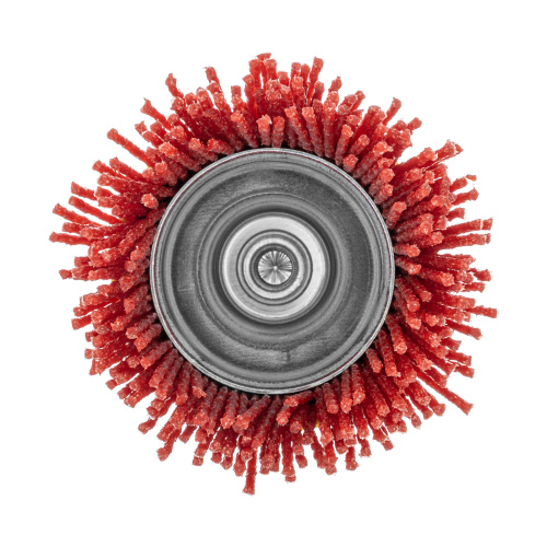 Щетка для дрели, 65 мм, Чашка, со шпилькой, нейлоновая щетина Denzel по ценам производителя в Москве с доставкой по всей России