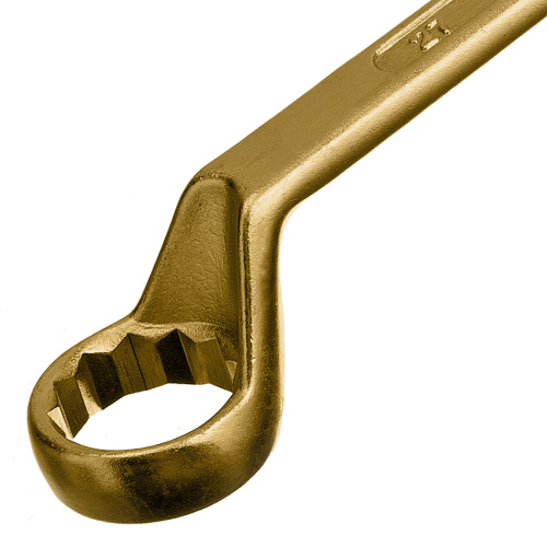 Ключ накидной, 24 х 27 мм, желтый цинк Сибртех по ценам производителя в Москве с доставкой по всей России