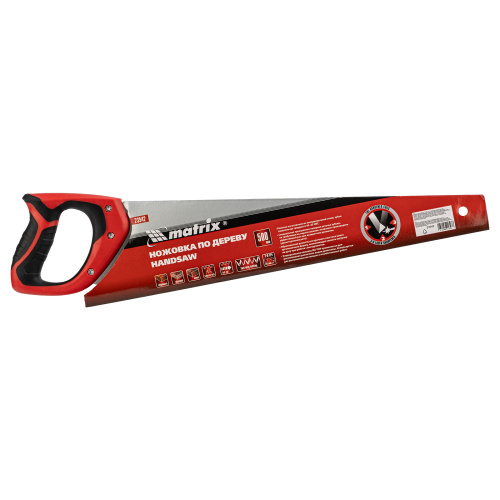 Ножовка по дереву, 500 мм, 7-8 TPI, зуб-3D, каленый зуб, двухкомпонентная рукоятка Matrix по ценам производителя в Москве с доставкой по всей России