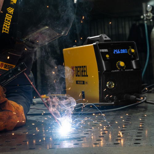 Аппарат инвертор. полуавтомат. cварки IMIG-205SDR, 200 А, ПВ 60%, катушка 5 кг Denzel по ценам производителя в Москве с доставкой по всей России