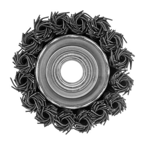 Щетка для УШМ, 65 мм, М14, "чашка", крученая проволока 0.8 мм Matrix по ценам производителя в Москве с доставкой по всей России