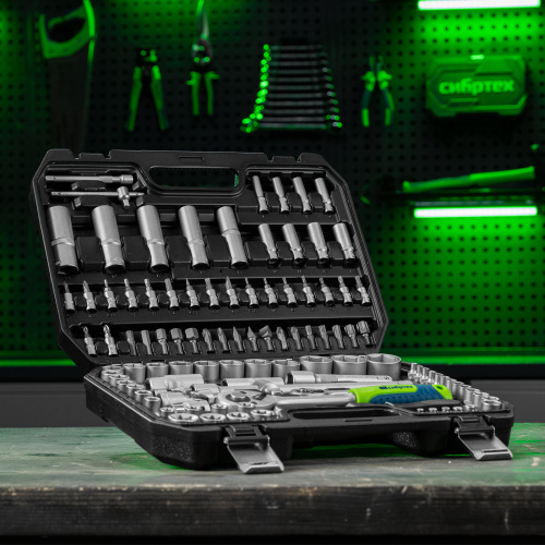 Набор инструментов, 1/2", 1/4", 108 предметов// Сибртех по ценам производителя в Москве с доставкой по всей России