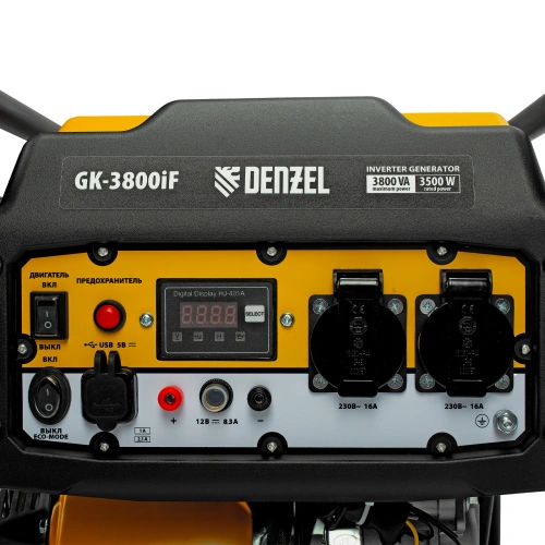 Генератор инверторный GK-3800iF, 3,8 кВт, 230 В, ручной старт DENZEL по ценам производителя в Москве с доставкой по всей России