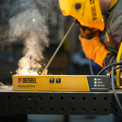 Электроды DER-13/55, диам. 4 мм, 5 кг, основное покрытие Denzel по ценам производителя в Москве с доставкой по всей России