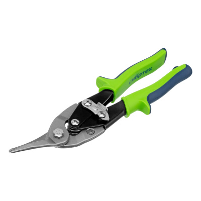 Ножницы по металлу, 250 мм, левый рез, сталь С55, двухкомпонентные рукоятки СИБРТЕХ по ценам производителя в Москве с доставкой по всей России