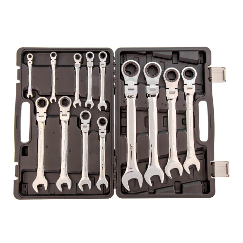 Набор ключей комбинированных, трещоточных шарнирных 13 шт. Matrix по ценам производителя в Москве с доставкой по всей России