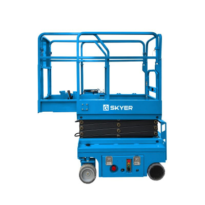 Самоходный ножничный подъемник SKYER PL0624 с выдвижной платформой (узкая база) по ценам производителя в Москве с доставкой по всей России