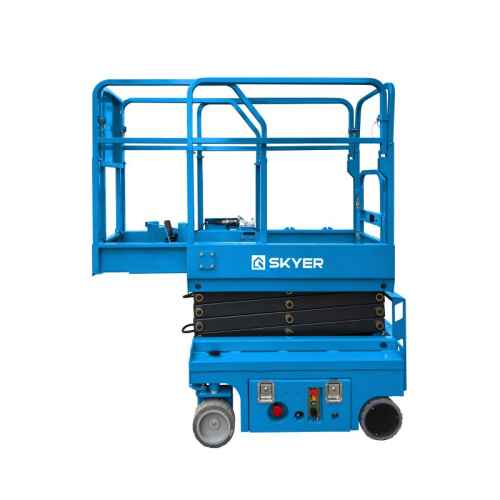 Самоходный ножничный подъемник SKYER PL0624 с выдвижной платформой (узкая база) по ценам производителя в Москве с доставкой по всей России