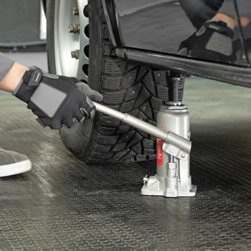 Домкрат гидравлический бутылочный, 5 т, h подъема 197-382 мм, в пластиковом кейсе Matrix по ценам производителя в Москве с доставкой по всей России