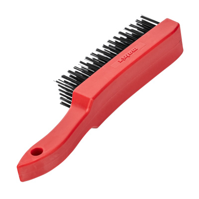 Щетка зачистная шестирядная, закаленная прямая проволока с пластиковой ручкой Matrix по ценам производителя в Москве с доставкой по всей России