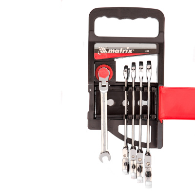 Набор ключей комбинированных, трещоточных шарнирных 5 шт. Matrix по ценам производителя в Москве с доставкой по всей России