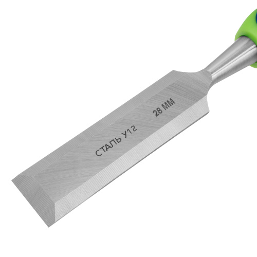 Долото-стамеска, 28 мм, двухкомпонентная рукоятка Сибртех по ценам производителя в Москве с доставкой по всей России