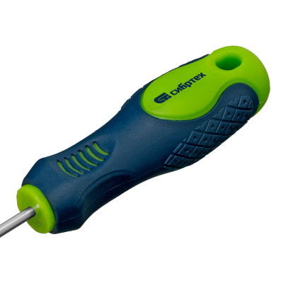 Отвертка, SL3 х 100 мм, CrV, двухкомпонентная рукоятка Сибртех по ценам производителя в Москве с доставкой по всей России