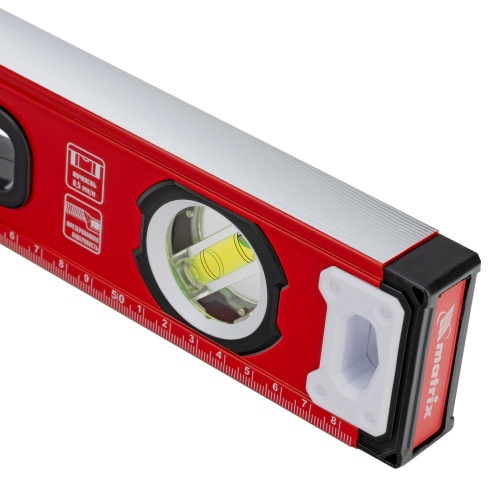 Уровень алюминиевый, фрезерованный, 3 глазка, рукоятки, 600 мм Matrix по ценам производителя в Москве с доставкой по всей России