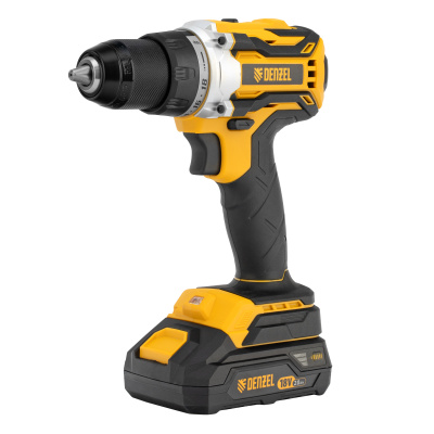 Дрель-шуруповерт аккумуляторная, бесщет. BLDL-18-02 Li-Ion, 18 В Denzel по ценам производителя в Москве с доставкой по всей России